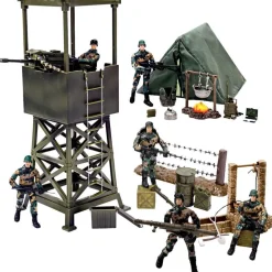 Coffret Militaire - Figurines Et Tour Avec Accessoires
