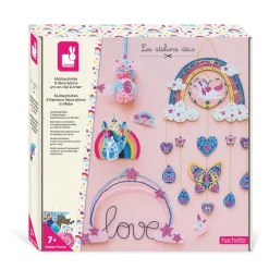 Coffret multiactivités 6 décorations arc-en-ciel
