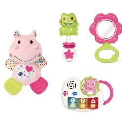 Coffret naissance éveil des sens rose