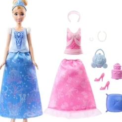 Coffret poupée mannequin Cendrillon avec tenues