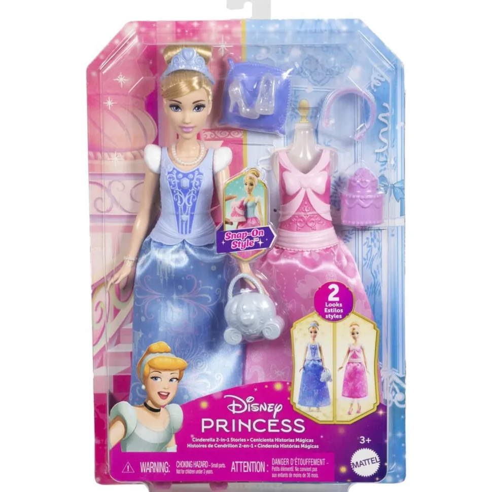 Coffret poupée mannequin Cendrillon avec tenues