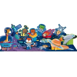 Coffret Qbox puzzle 40 pièces et livre : l'espace