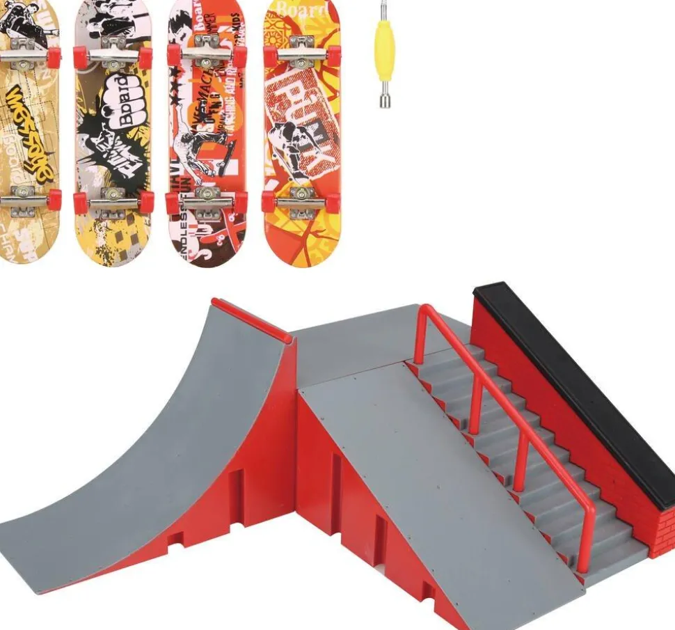 Coffret Skatepark et mini skate