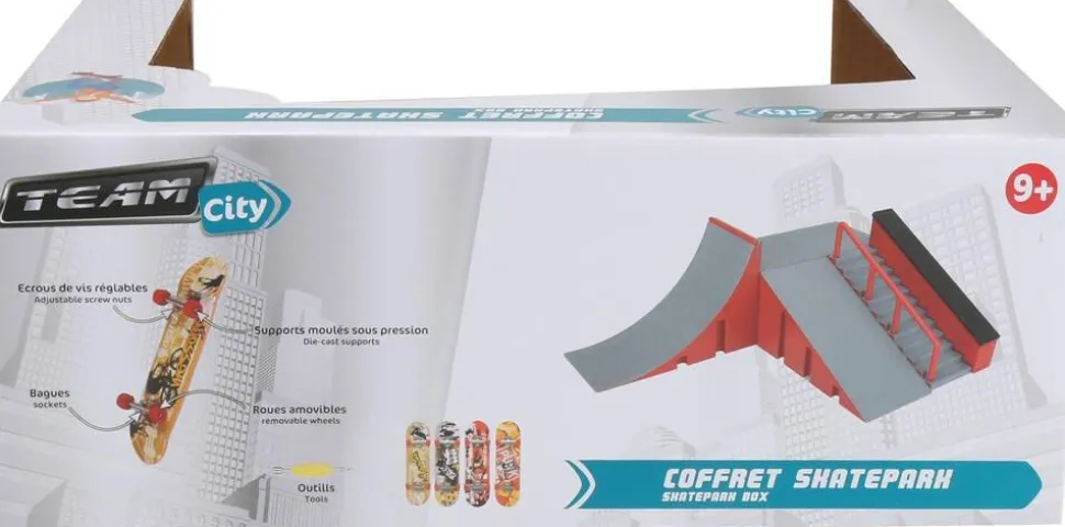 Coffret Skatepark et mini skate