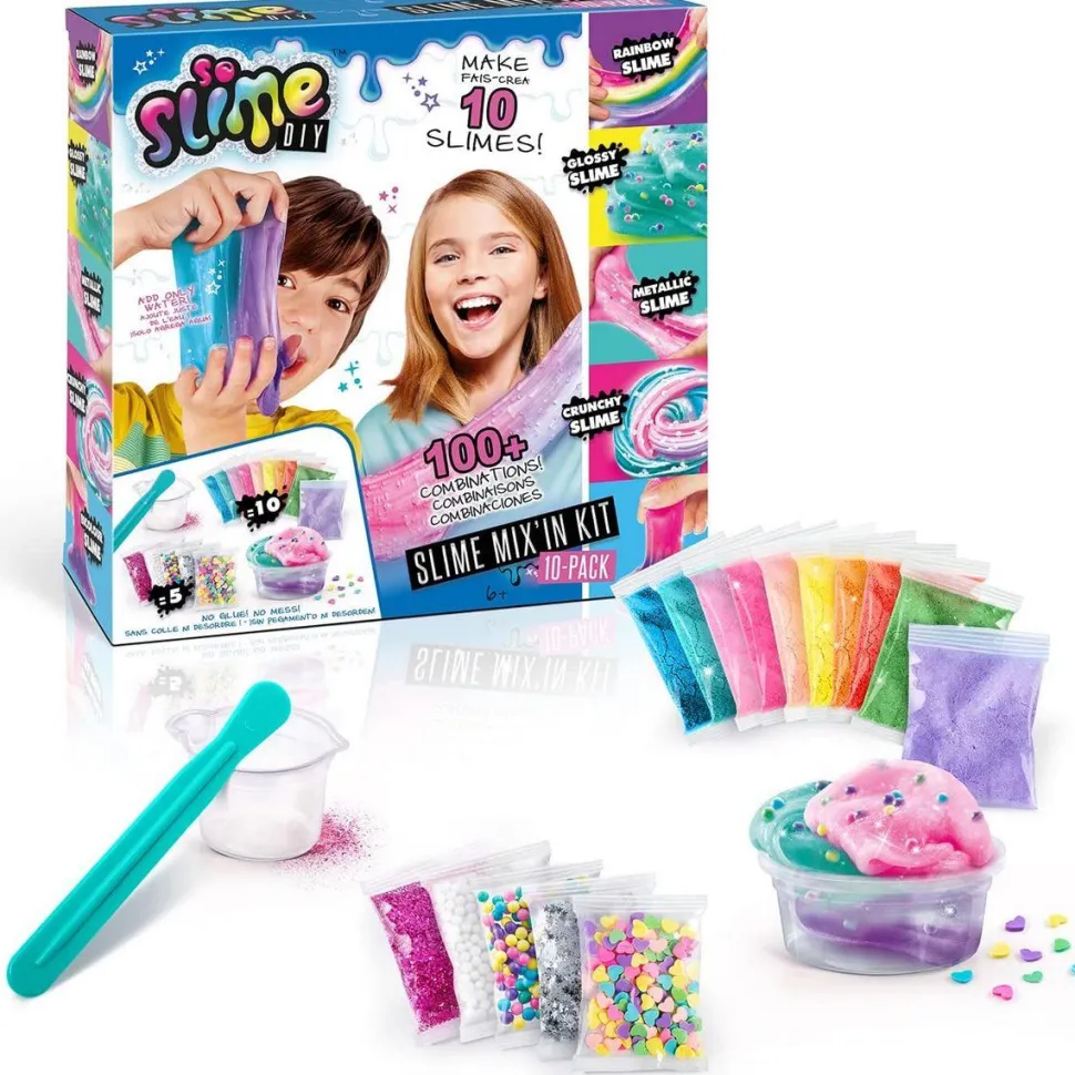 Coffret slime DIY mix in kit - 10 pack