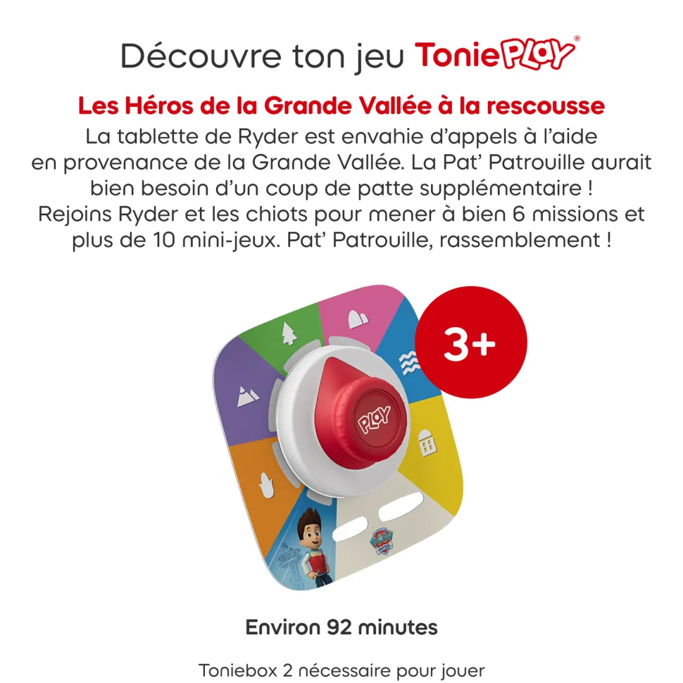 Coffret Tonieplay - Les héros de la Grande Vallée à la rescousse - La Pat Patrouille