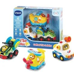Coffret Trio Loisirs Tut Tut Bolides - Avion, police et quad