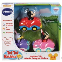 Coffret Véhicule Trio Minnie/mickey - Cabrio Avec Minnie, Daisy Et Mickey