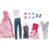Coffret vêtements - 5 tenues pour poupée mannequin