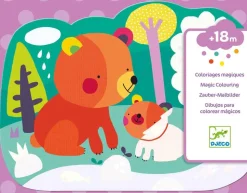 Coloriage magique animaux dans les bois
