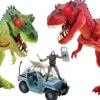 Combat De Dinosaures T Rex Articulés Avec Effets Sonores Et Lumineux