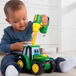 Construis Ton Tracteur Johnny - 15 Pièces Faciles À Assembler Avec Visse