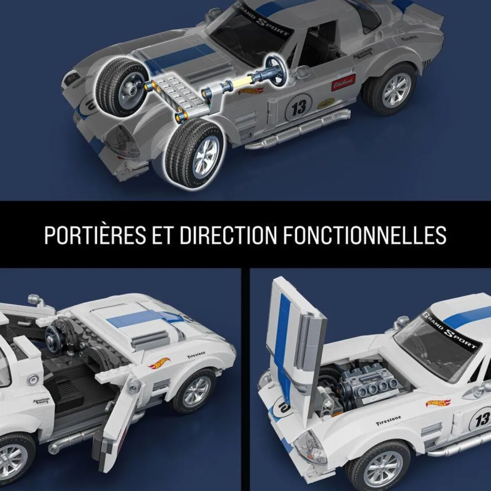 Corvette Hot Wheels à contruire - Mattel Brick Shop
