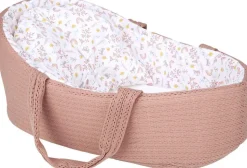 Couffin Tricot En Laine Cerise & Capucine