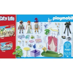Couple de mariés et appareil photo Playmobil City Life 71367