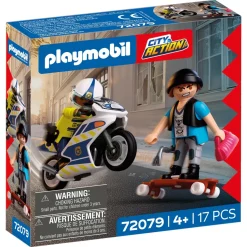 Course-poursuite en moto - Playmobil City Action 72079