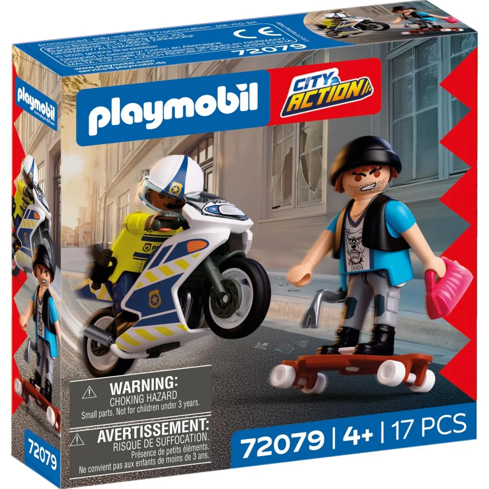 Course-poursuite en moto - Playmobil City Action 72079