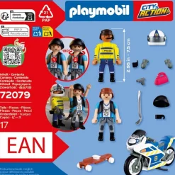 Course-poursuite en moto - Playmobil City Action 72079