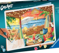 CreArt Peinture aux numéros XL Cozy Cabana