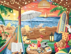 CreArt Peinture aux numéros XL Cozy Cabana