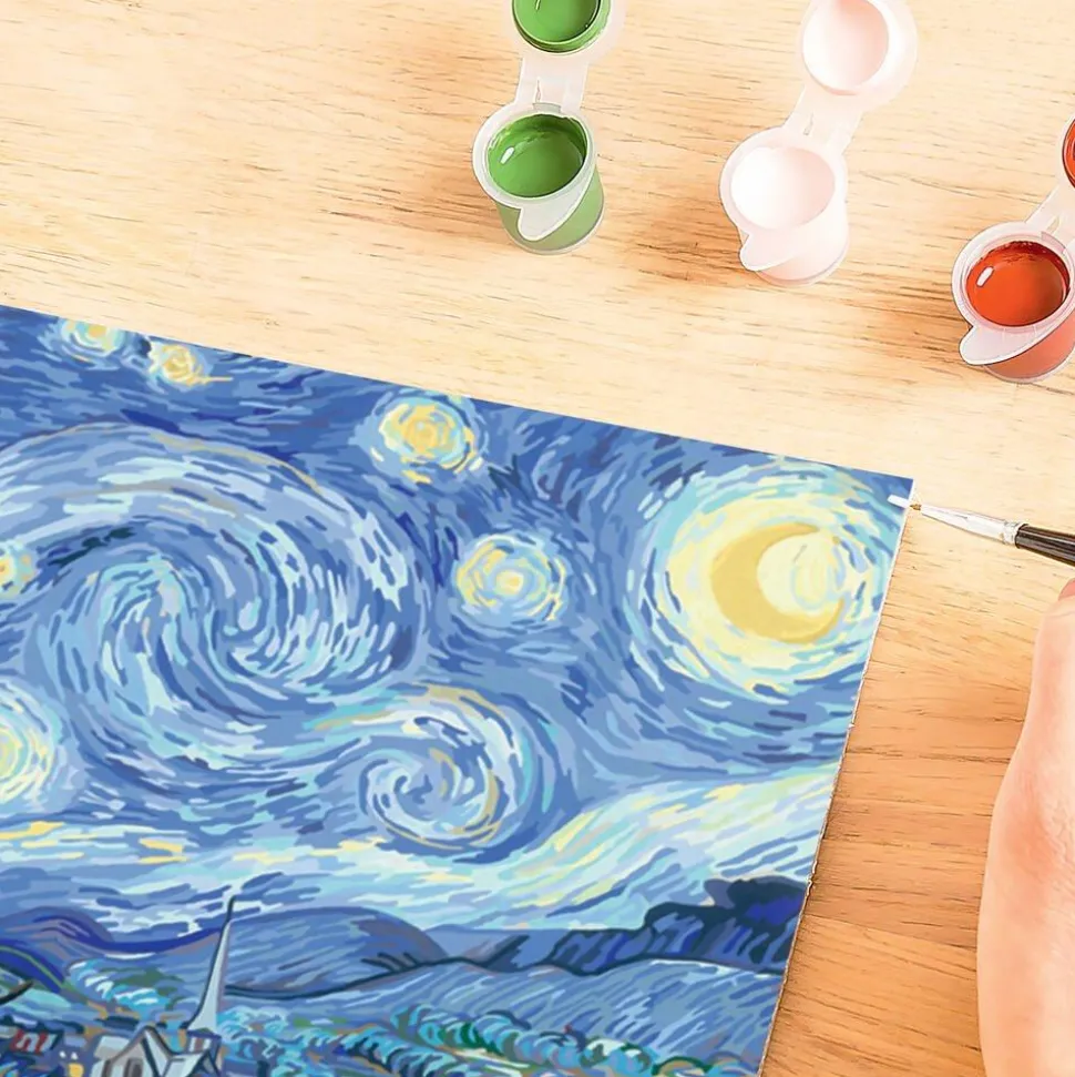 CreArt Peinture aux numéros - Van Gogh La nuit étoilée 30x40 cm