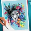 CreArt Peinture aux numéros - Grand Colorfull Boho Lion