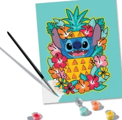 CreArt Peinture aux numéros Stitch ananas 24x30 cm