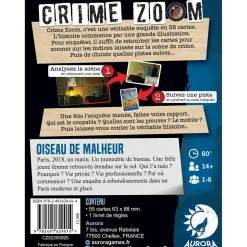 Crime Zoom Oiseau de Malheur