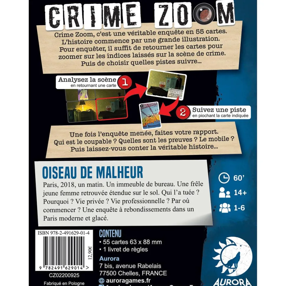 Crime Zoom Oiseau de Malheur