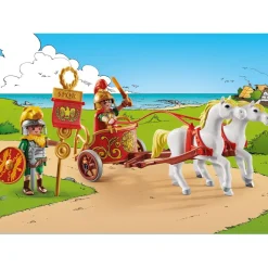 César avec char et chevaux Playmobil Astérix 71543