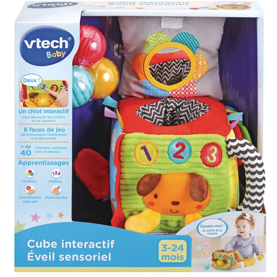 Cube interactif éveil sensoriel