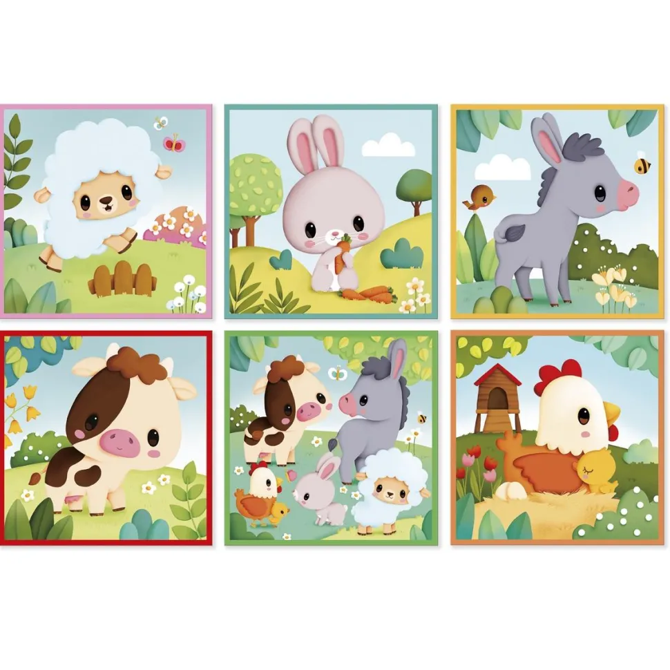 Cubes animaux de la ferme