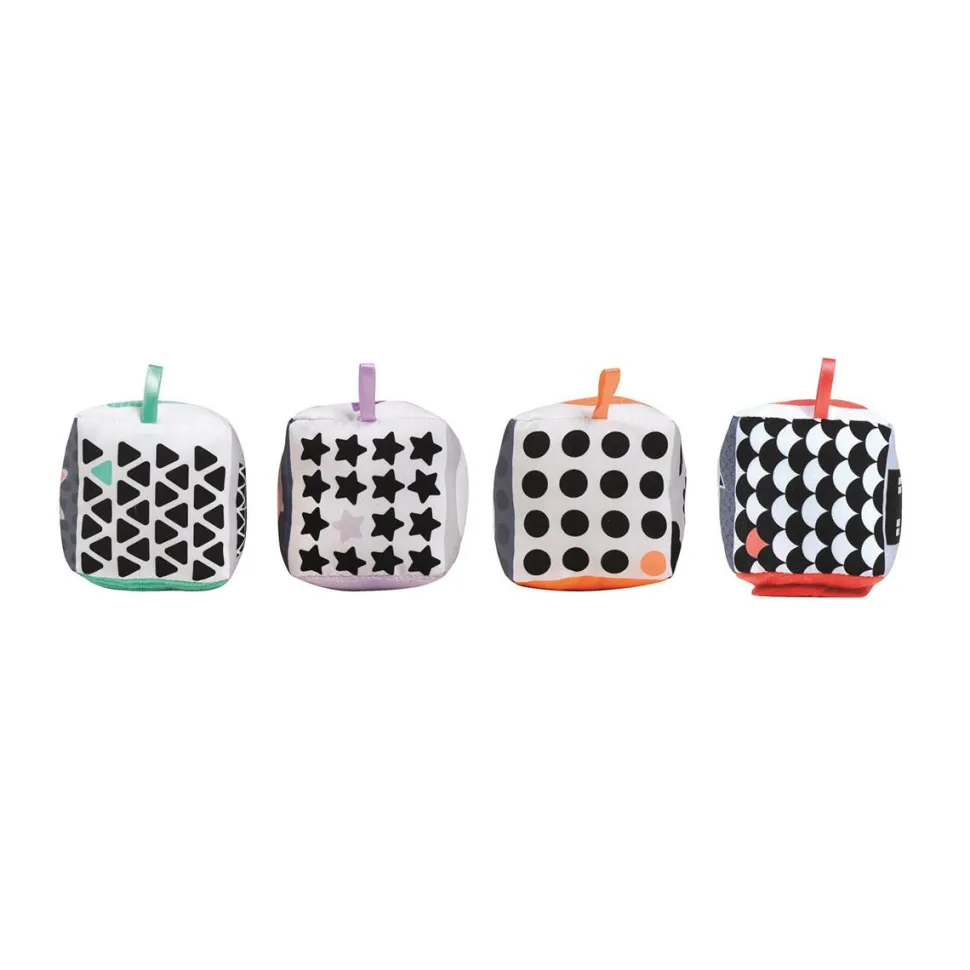 Cubes en tissu - Noir et blanc