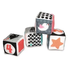 Cubes en tissu - Noir et blanc
