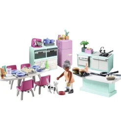 Cuisine avec ilôt central Playmobil My Life 71608