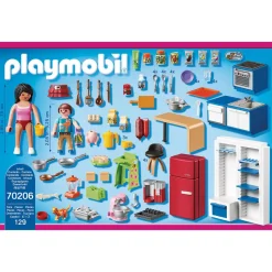 Cuisine familiale Playmobil Dollhouse 70206