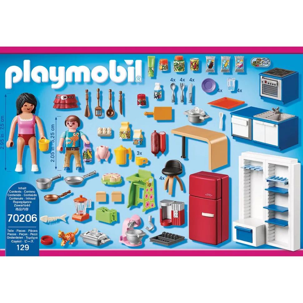 Cuisine familiale Playmobil Dollhouse 70206