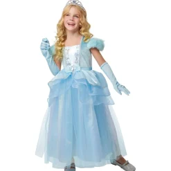 Déguisement Luxe Princesse Bleue taille 8-10 ans