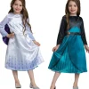 Déguisement Réversible Elsa Et Anna 3/4 ans - La Reine Des Neiges