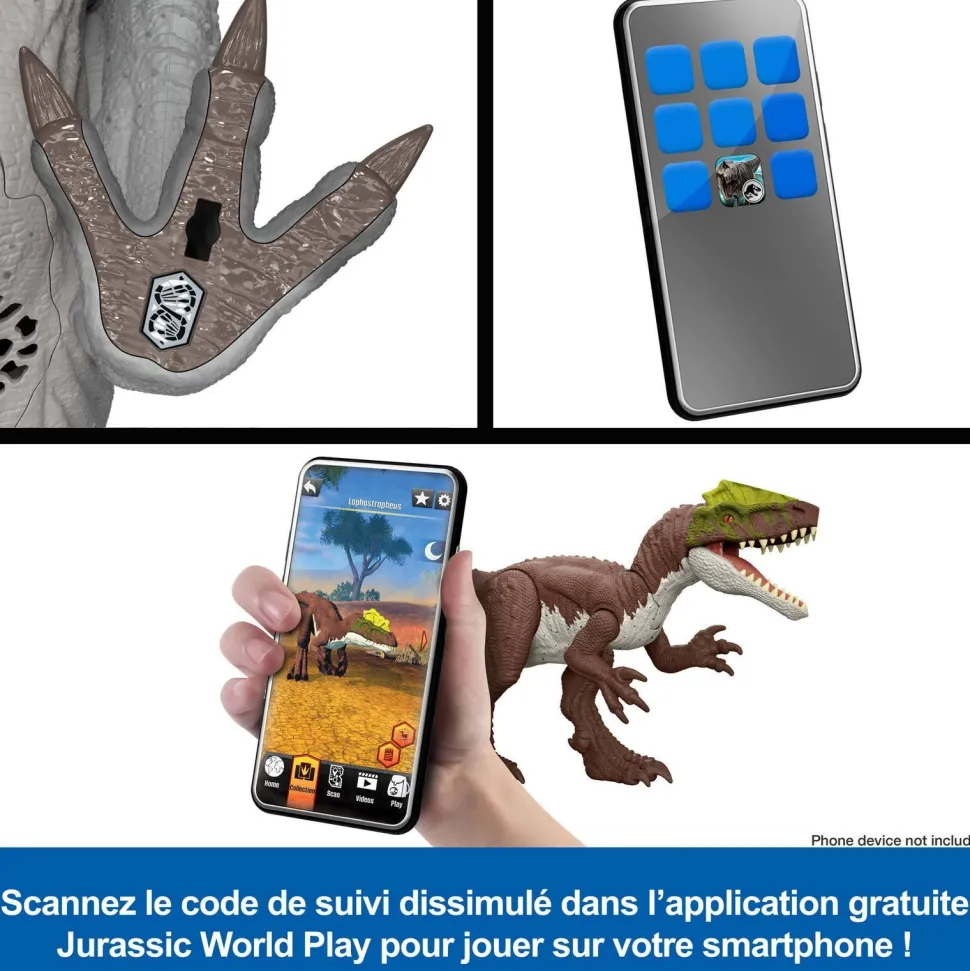 Dinosaure Aucasaurus sonore - saga Jurassic World renaissance