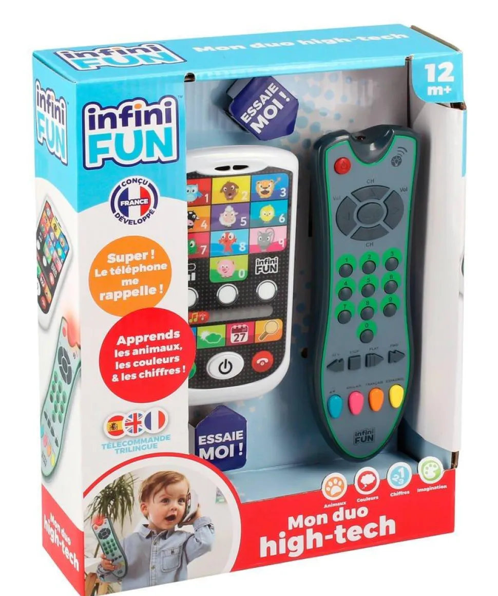 Duo High Tech : Téléphone et Télécommande - Infini fun