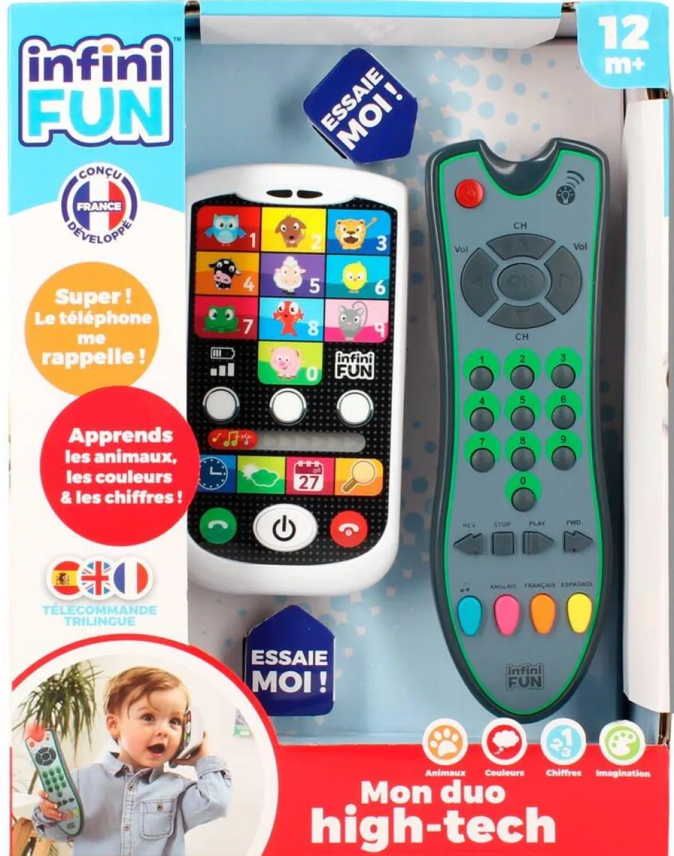Duo High Tech : Téléphone et Télécommande - Infini fun