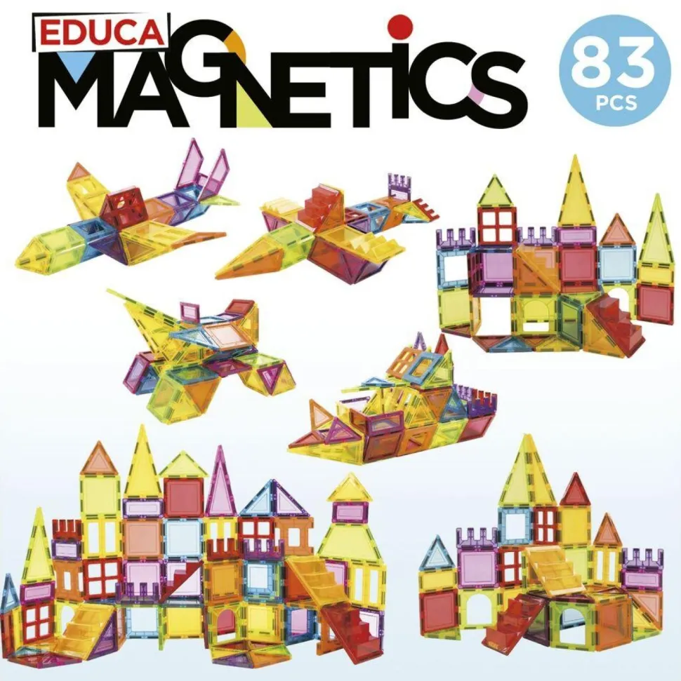 Educa magnetics 83 pièces - Construction en 3D