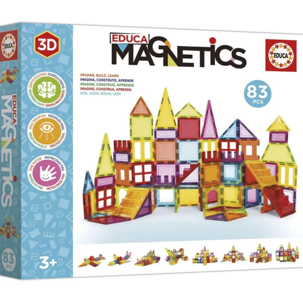 Educa magnetics 83 pièces - Construction en 3D