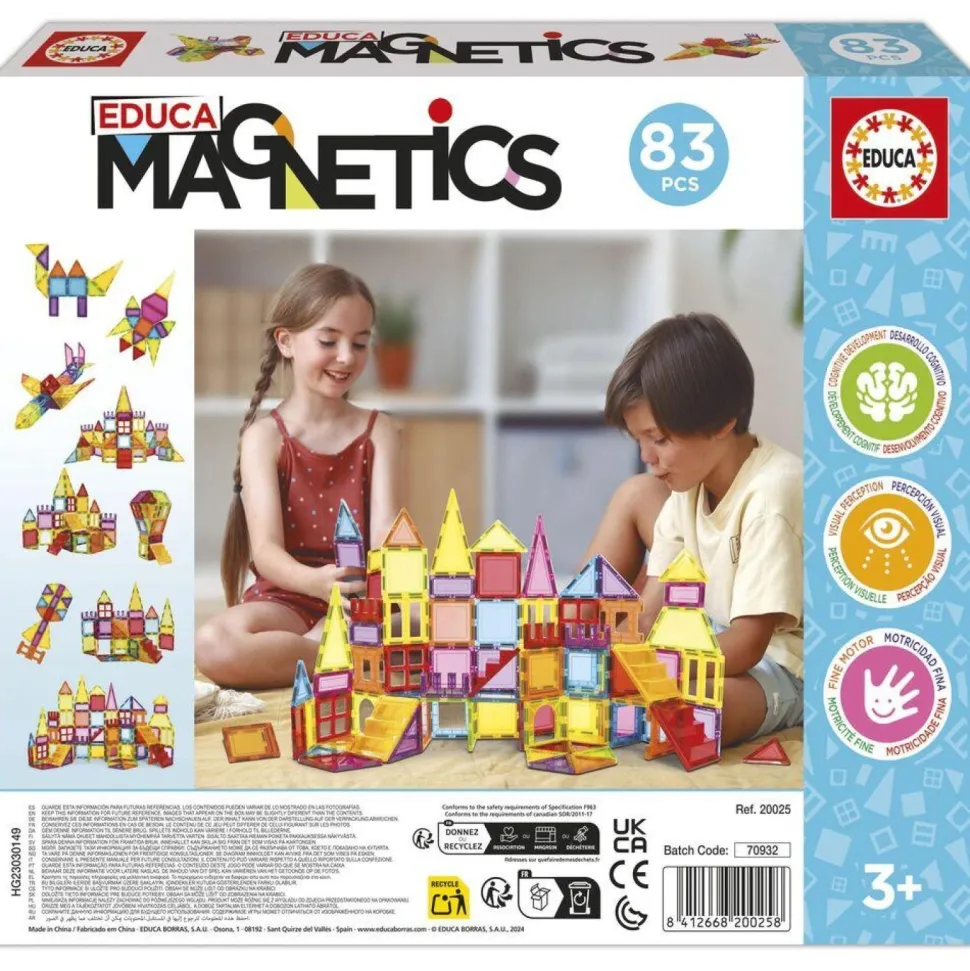 Educa magnetics 83 pièces - Construction en 3D