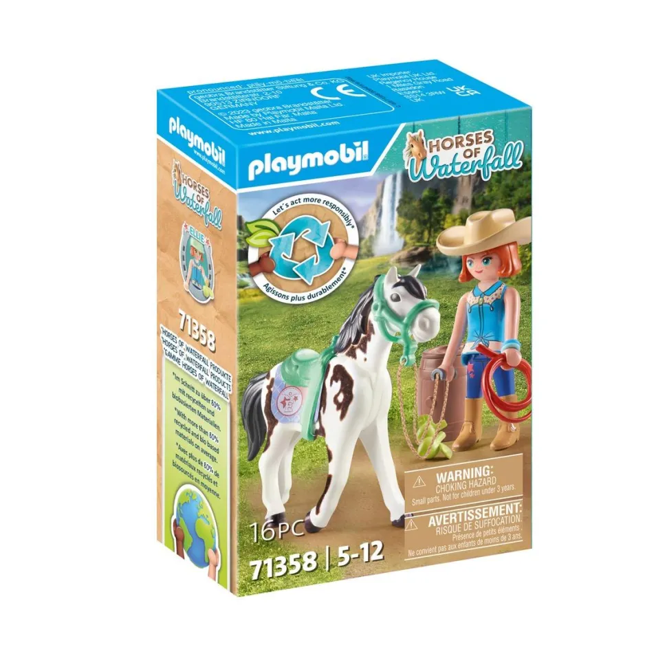 Ellie et Sawdust Playmobil Horses of Waterfall 71358