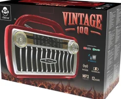 Enceinte Bluetooth Vintage 100 Avec Radio Fm