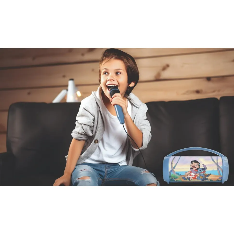 Enceinte portable bluetooth sans fil lumineuse Stitch