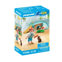Enfant avec 2 cochons d'Inde et accessoires Playmobil My Life 71746