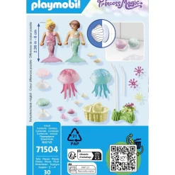 Enfants sirènes méduses et coquillages Playmobil Princess Magic 71504